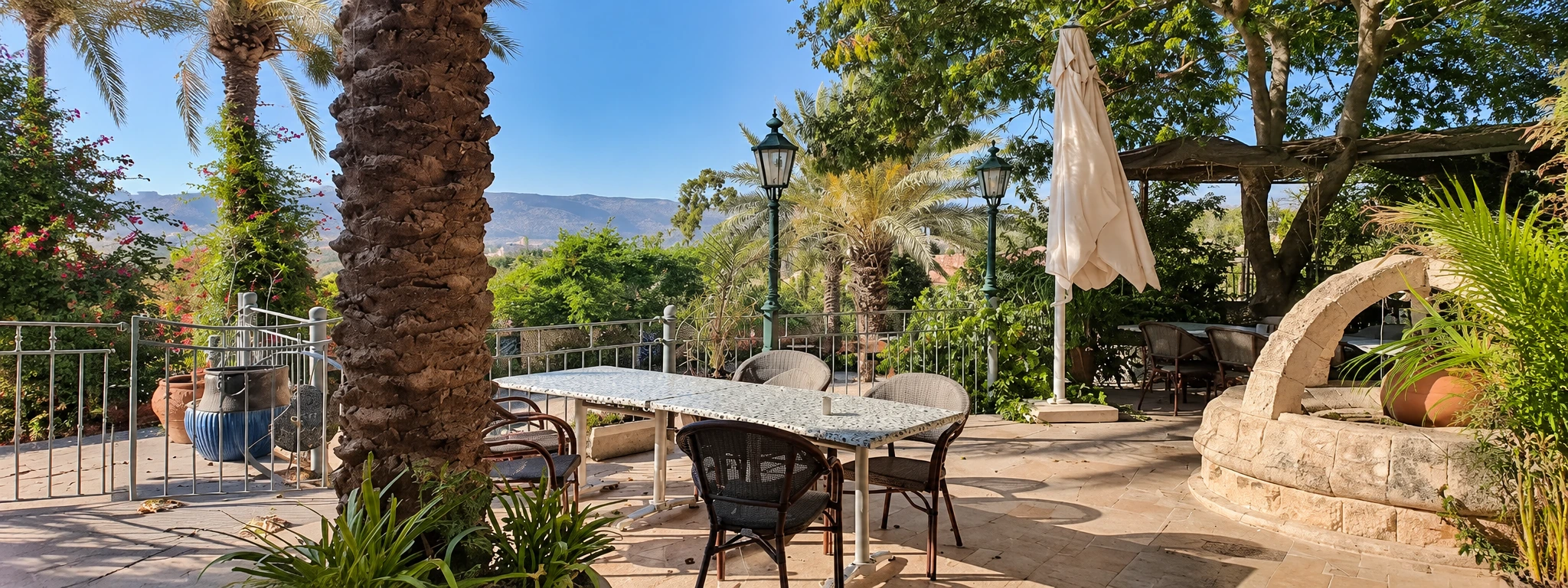 The garden terrace